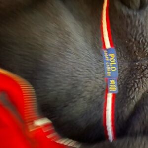 MENS POLO INSULATED RED HOODIE JACKET